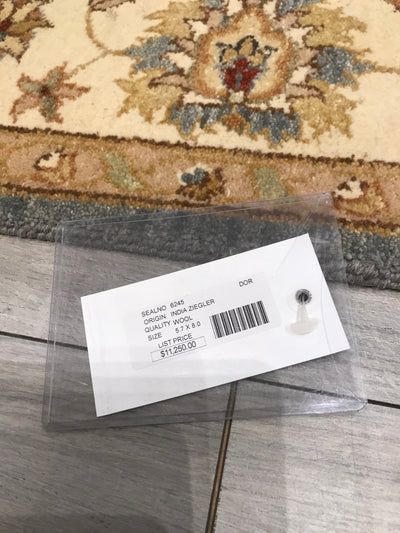 India Ziegler Hand Knotted Wool 5x8