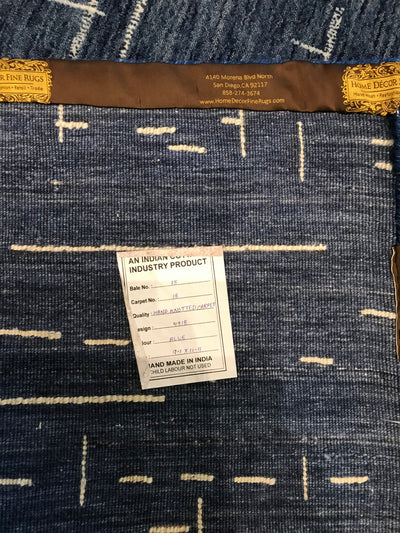 India Contemporary  Hand Loom Wool 9x12