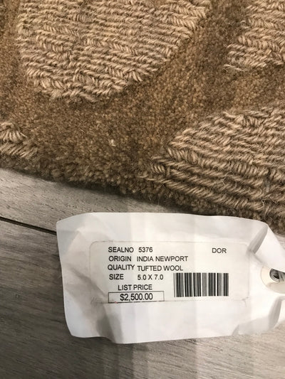 India Newport Hand Tufted Wool 5x7