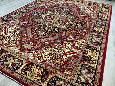 Pakistan Heriz Hand Knotted Wool 10x14