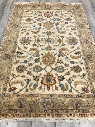 India Ziegler Hand Knotted Wool 4x6