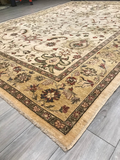 Pakistan Peshawar Chobi Hand Knotted Wool 9x12