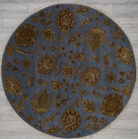 India Jaipur Hand Knotted Wool & Silk 6x6