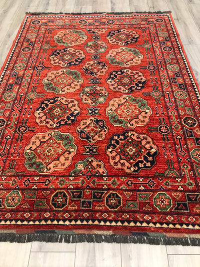 Pakistan Tribal Hand Knotted Wool 5x7