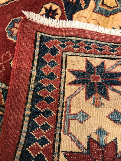 Pakistan Kazak Hand Knotted Wool 4x6