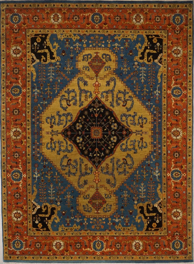 Indian Shiraz Hand Knotted Wool 9x12