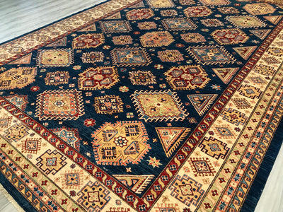 Pakistan Kazak Shirwan Hand Knotted Wool 10x14