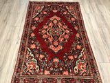 Old Persian Meshkabad Hand Knotted Wool 4.4 x 6.2