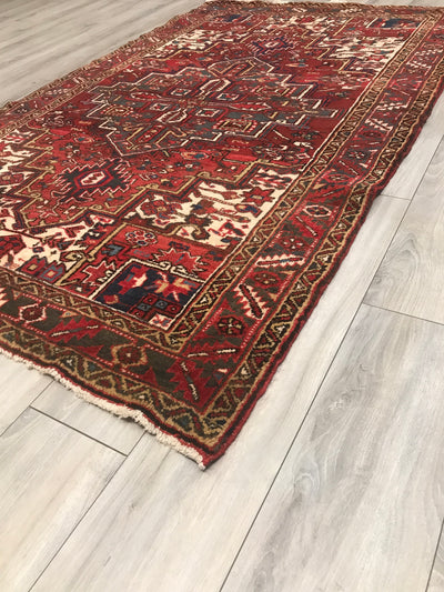 Persian old Heriz Hand Knotted Wool 5x8