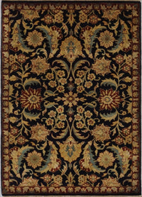 India Jaipur Hand Knotted Wool 4x6