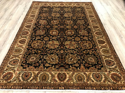 India Tabriz Hand Knotted Wool 6x9