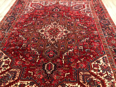 Persian Antique Heriz Hand Knotted Wool 8x10