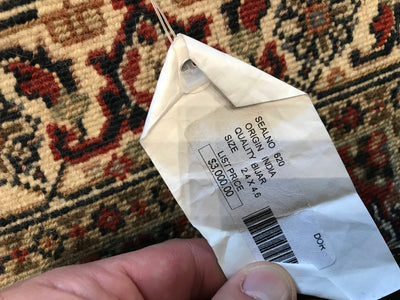 India Mahi Hand Knotted Wool 3x5