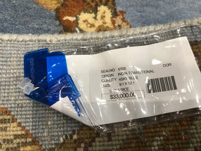 India Jaipur Hand Knotted Wool & Silk 9x12