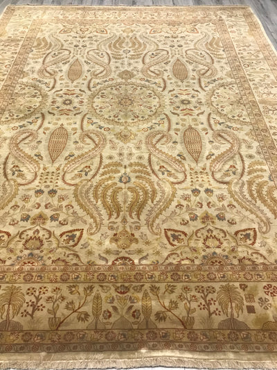 India Agra Hand Knotted Wool 8x10