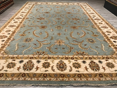 India Ziegler Hand Knotted Wool 11x16