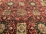 India Jaipur Hand knotted wool 12x18