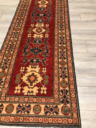 Pakistan Kazak Hand Knotted Wool 3x13