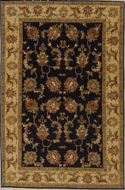 India Kashan Hand Knotted Wool 4x6