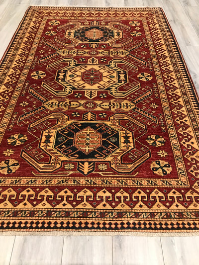 Pakistan Kazak Shirwan Hand Knotted Wool 5x7