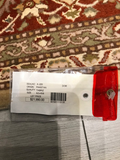 India Tabriz Mahi Hand Knotted Wool & Silk 8x11