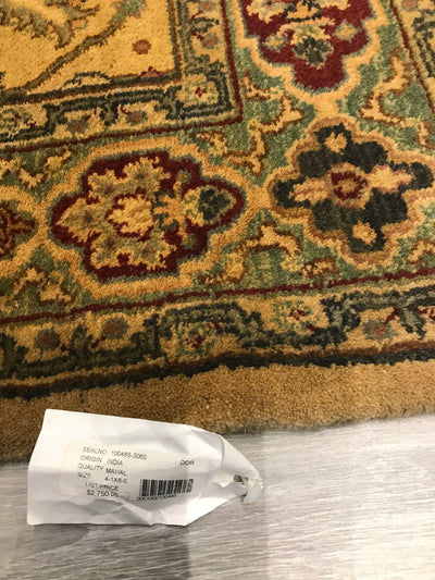 India Mahal Hand Knotted Wool 4x6