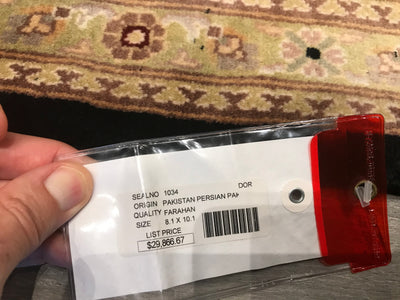 Pakistan Tabriz 16/18 Q Hand Knotted Wool 8x10