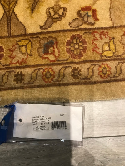 India Agra Hand Knotted Wool 8x10