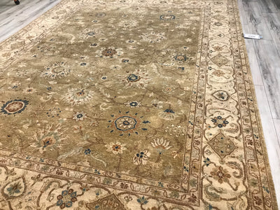 India Ziegler Hand Knotted Wool 9x12