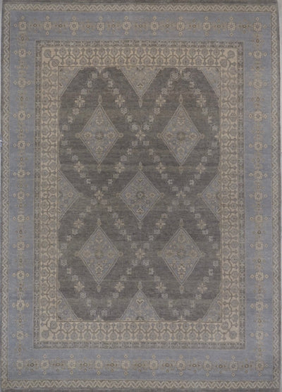 India Ottoman Hand Knotted Wool 8x10