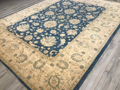 India Ziegler Hand Knotted Wool 9x12