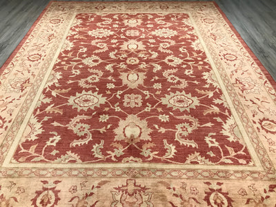 Pakistan Ziegler Hand Knotted Wool 9x12
