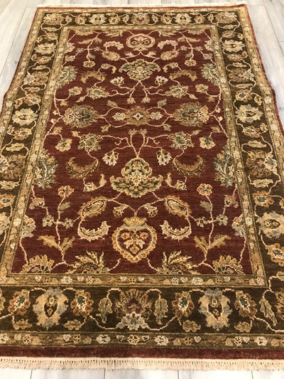 India Artisan Hand Knotted Wool 4x6