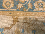 Turkish Oushak Hand Knotted Wool 3X10