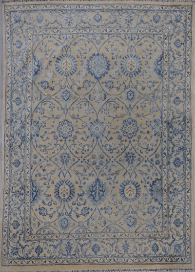 Pakistan Ziegler Hand Knotted Wool & Silk 8x10