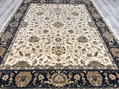 India Ziegler Hand Knotted Wool 8x10