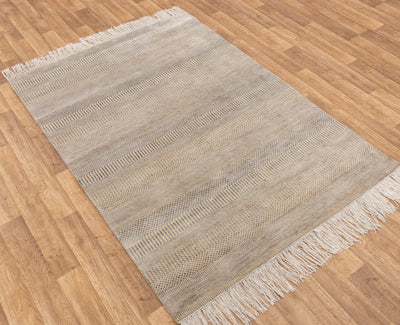 India Modern Canyon Hand Knotted wool 6x9