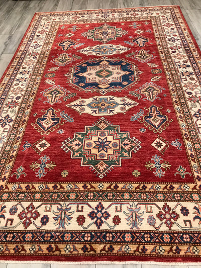 Pakistan Sherwin Kazak Hand Knotted Wool 6x9