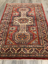 Pakistan Kazak Shirwan Hand Knotted Wool 3x4