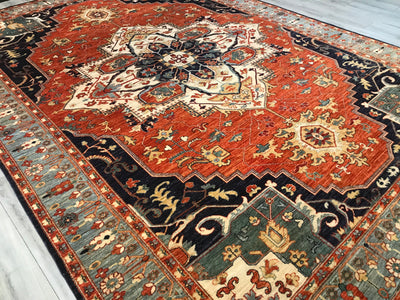 Pakistan Heriz Hand Knotted Wool 10x14