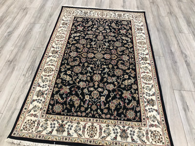 India Nain Hand Knotted Wool & silk 4x6