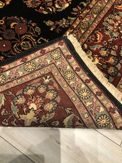 India Sarouq Lilihann Hand Knotted Wool 9x12