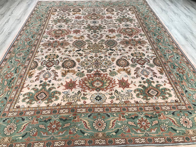 India Mahal Hand Knotted Wool 9X12