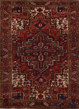 Persian old Heriz Hand Knotted Wool 5x8