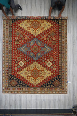 India Shiraz Hand Knotted Wool 9x12