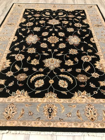 India Ziegler Hand Knotted Wool 6x8