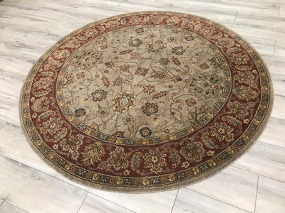 India Luxor Hand Knotted Wool 6x6