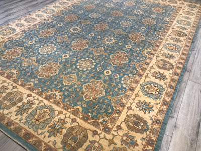 Pakistan Ziegler Hand Knotted Wool 10x14