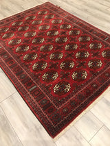 Afghanistan Bokhara Hand Knotted Wool 5x7