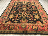 India Jaipur Hand Knotted Wool 9X12